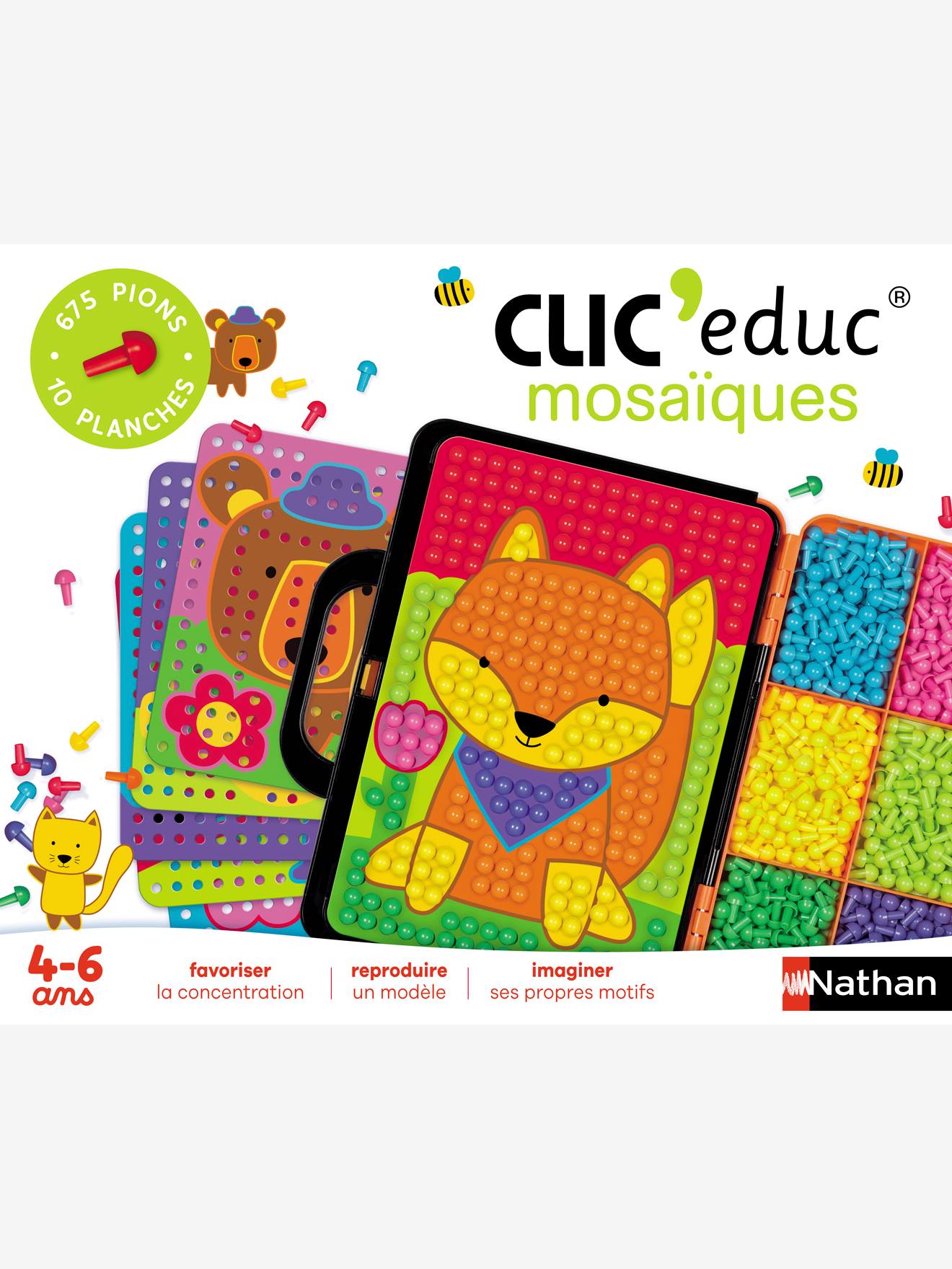 Clic educ mosaïques NATHAN blanc
