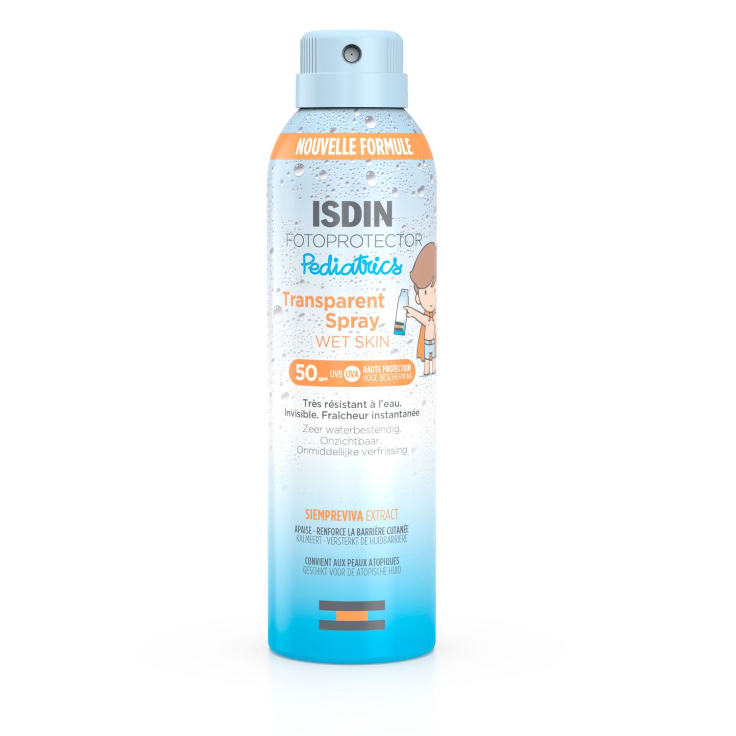 Isdin Transparent Spray Pediatrics Crème solaire corps pour enfants SPF50 250ml