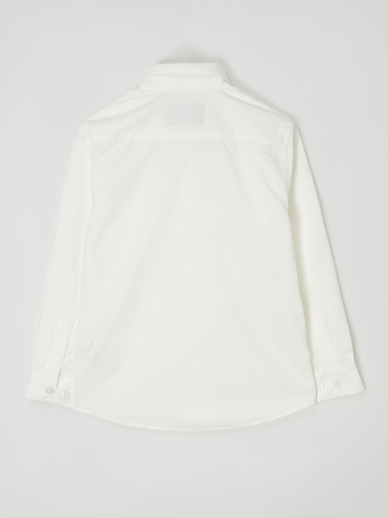 Regular Fit Hemd mit Baumwoll-Anteil in offwhite