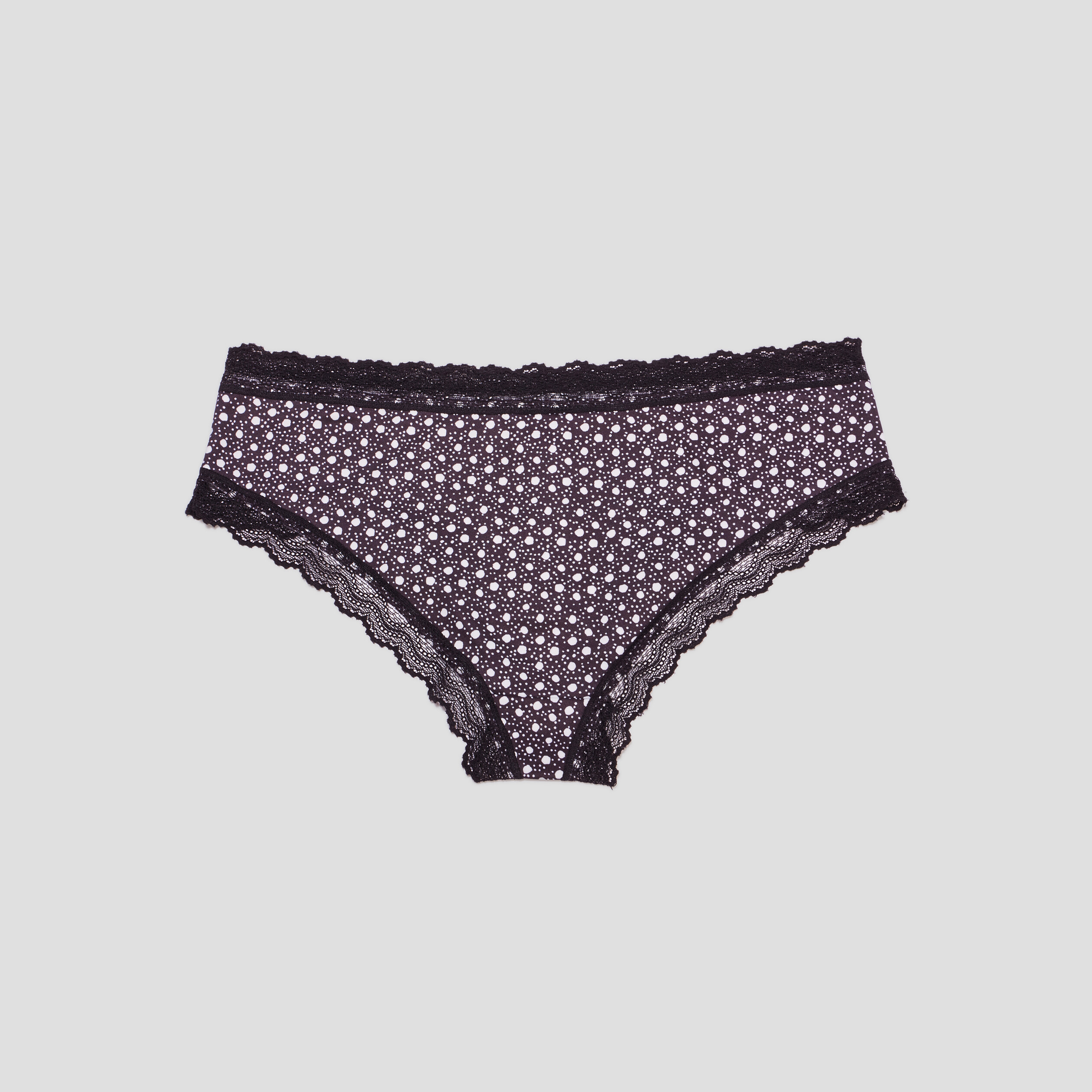 Lot 2 shortys microfibre noir femme | La Halle