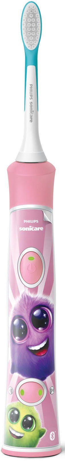 Philips Sonicare Elektrische Kinderzahnbürste HX6352/42, Aufsteckbürsten: 2 St., mit interaktiver Zahnputz-App