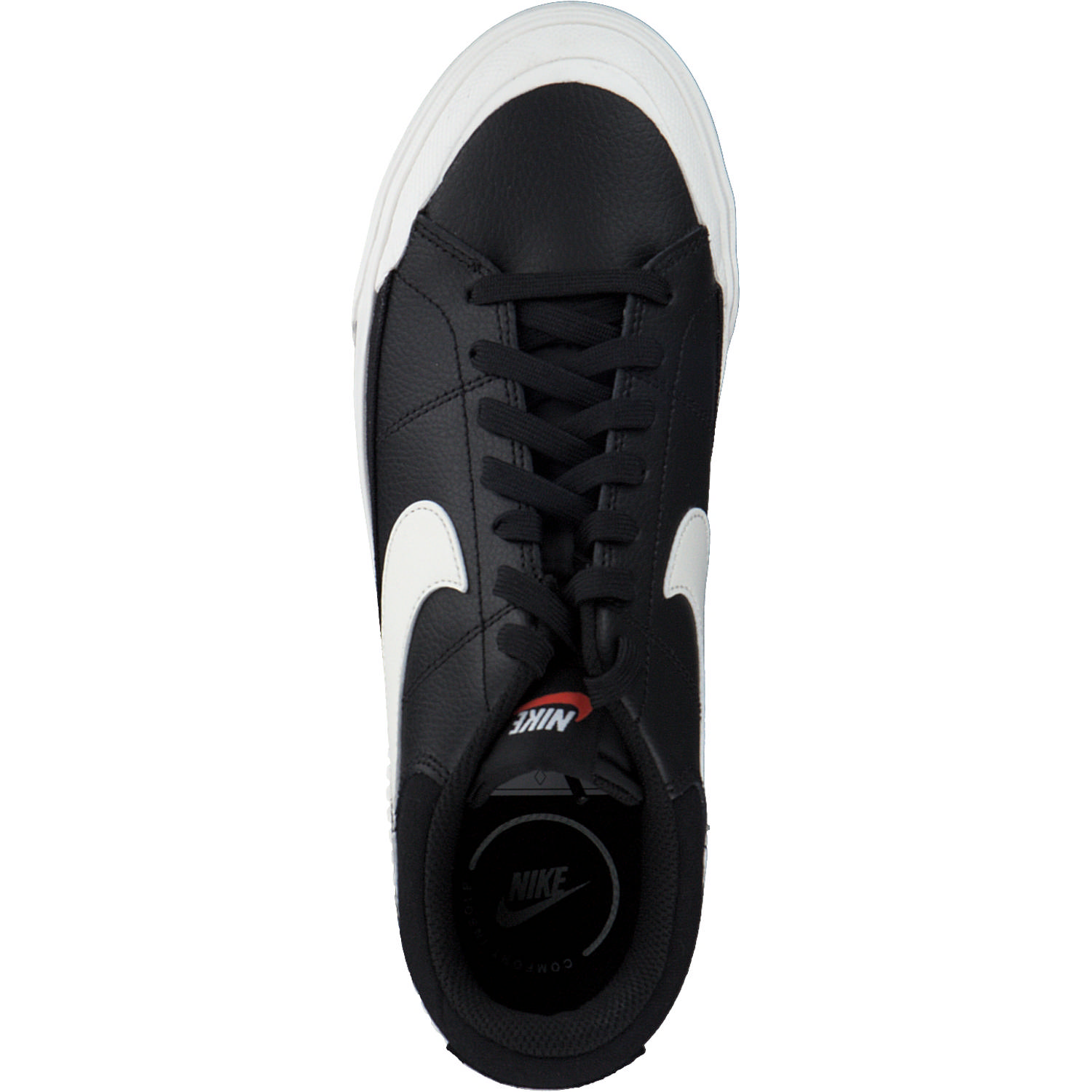 Nike Court Legacy Lift DM7590, Schnürschuhe, Damen, black/wail white/team orange