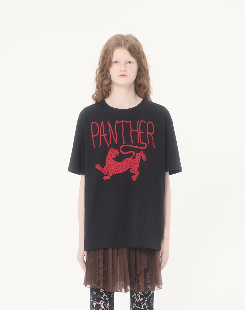 Camiseta de algodão estampada