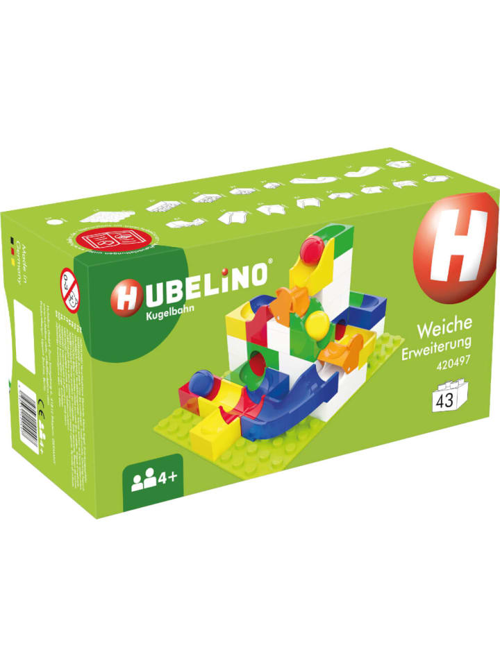 Hubelino Kugelbahn Weiche Erweiterung (43-teilig), ab 4 Jahre günstig kaufen onesize