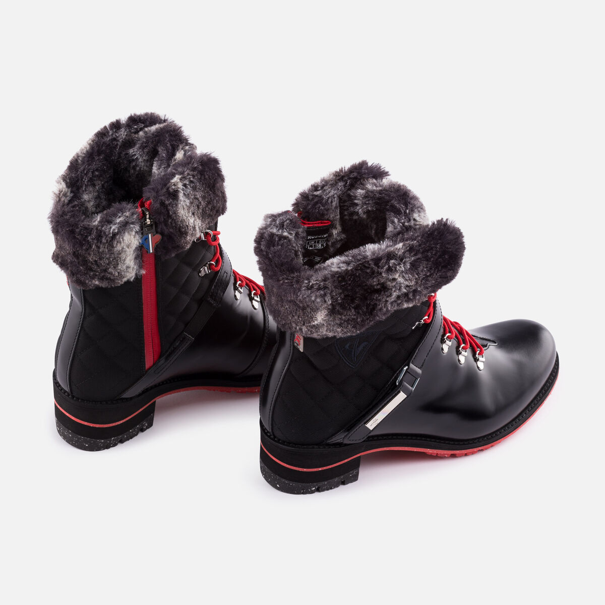 1907 Megeve Shiny Black Damenstiefel