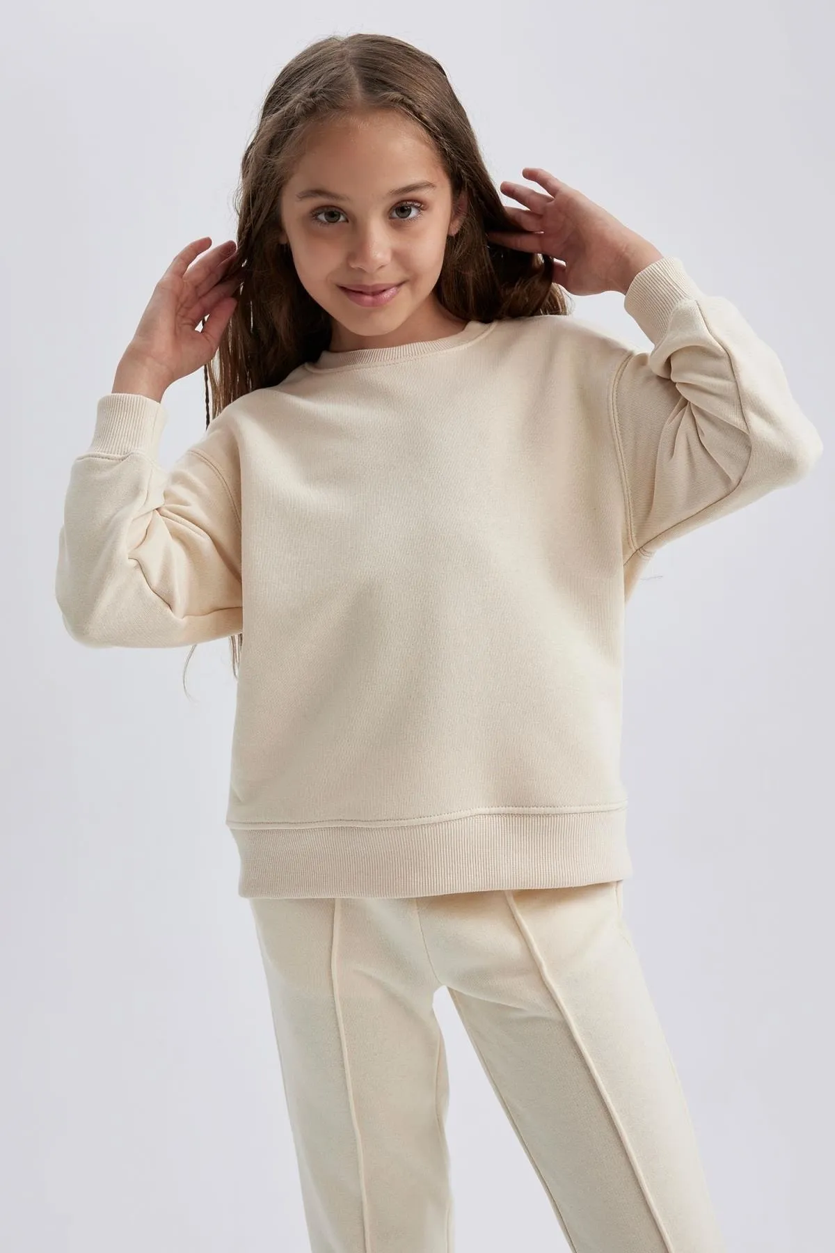 DeFacto  Schul-Sweatshirt mit Rundhalsausschnitt für Mädchen
