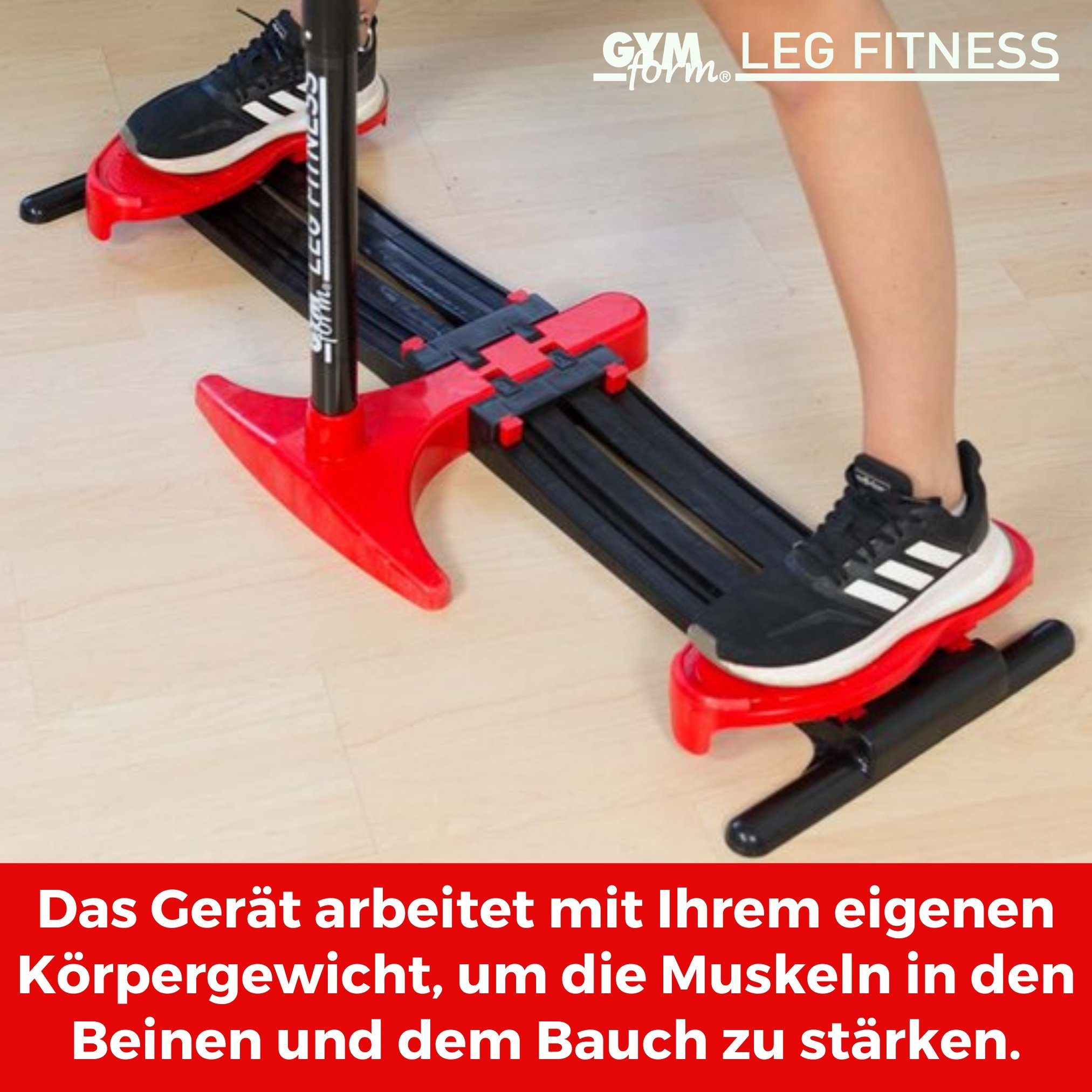 Gymform® Multitrainer Leg Fitness Beckenbodentrainer, klappbar für zuhause - Trainer für Bauch, Beine & Po