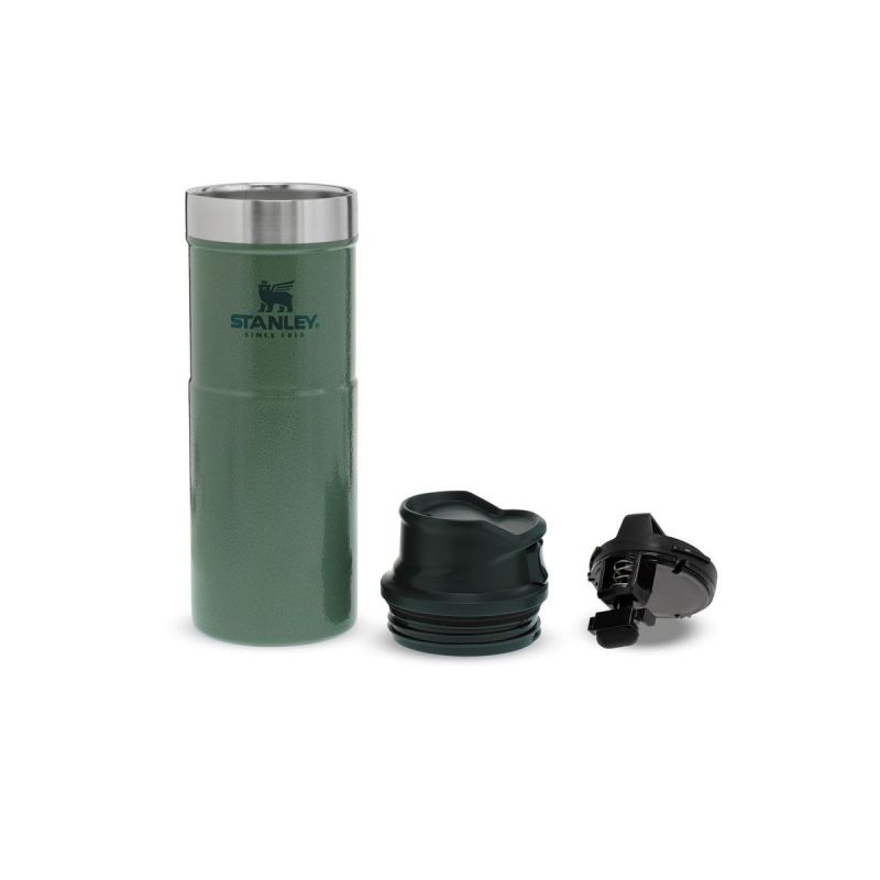Thermoflasche Stanley, Classic Trigger-Action Travel Mug 16oz \/ 470ml Hammertone Green