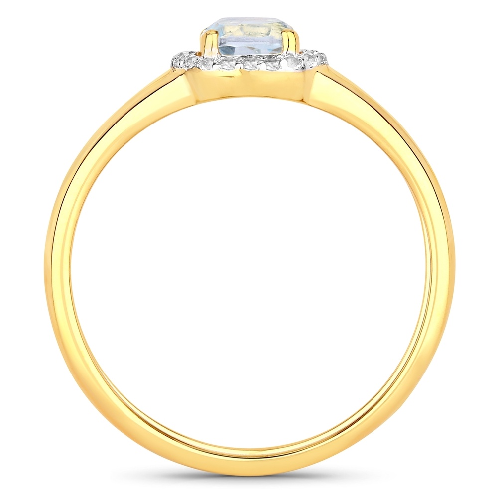 Rafaela Donata Bague Argent sterling Topaz bleu en Or jaune Bague