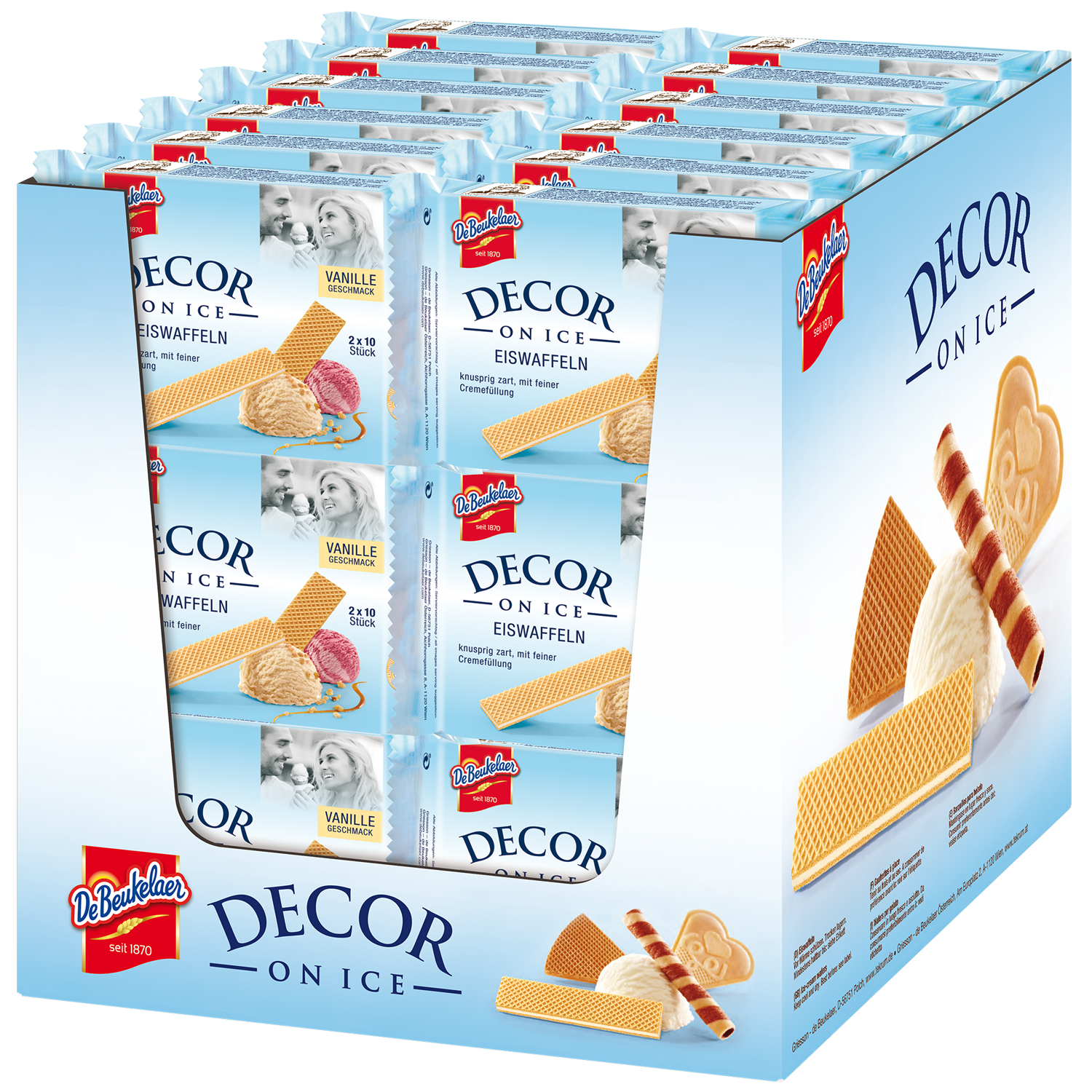 DeBeukelaer Decor on Ice Eiswaffeln 2x10er