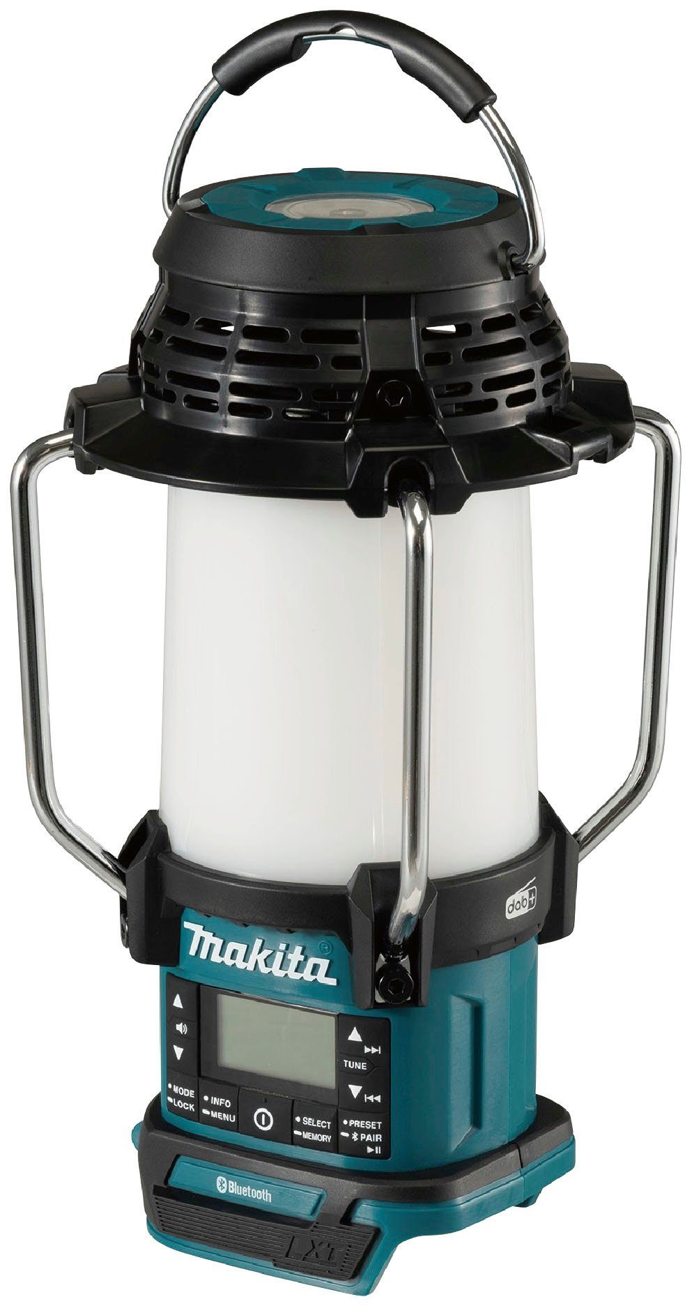 Makita DMR056 Baustellenradio (Digitalradio (DAB), Bluetooth, FM- und DAB+-Empfang und Laterne, ohne Akku und Ladegerät)
