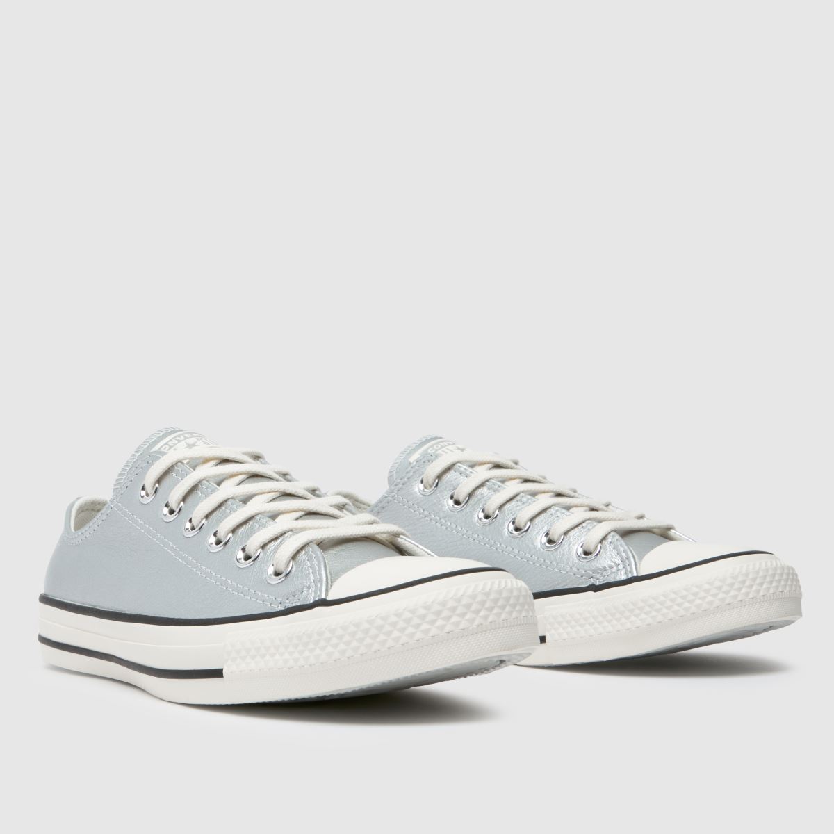 Converse All Star Ox cipők ezüst színben