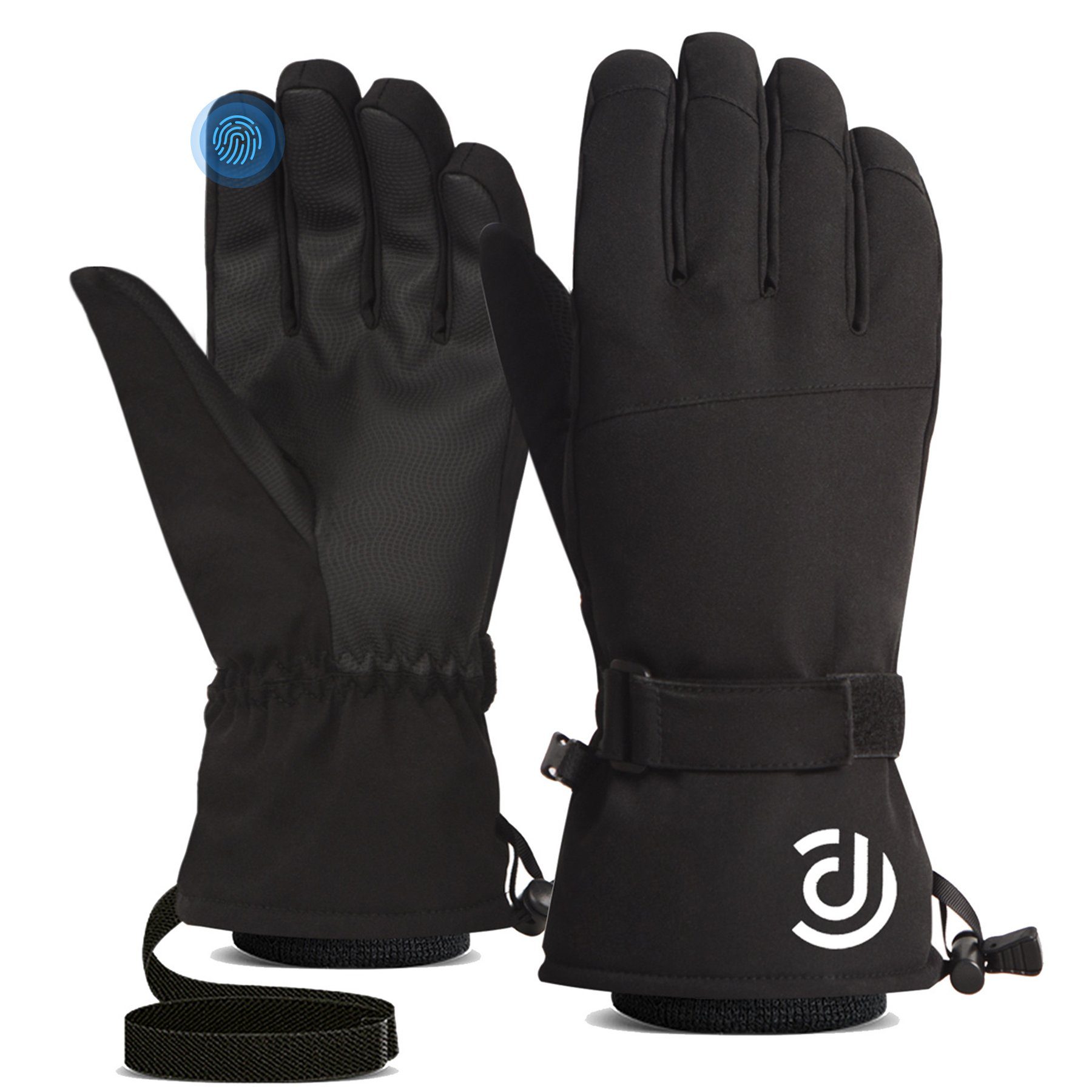 CALIYO Fahrradhandschuhe Fahrradhandschuhe Winter, Winterhandschuhe Herren Damen Winter Handschuhe Reithandschuhe Unisex Draussen Warme Skihandschuhe