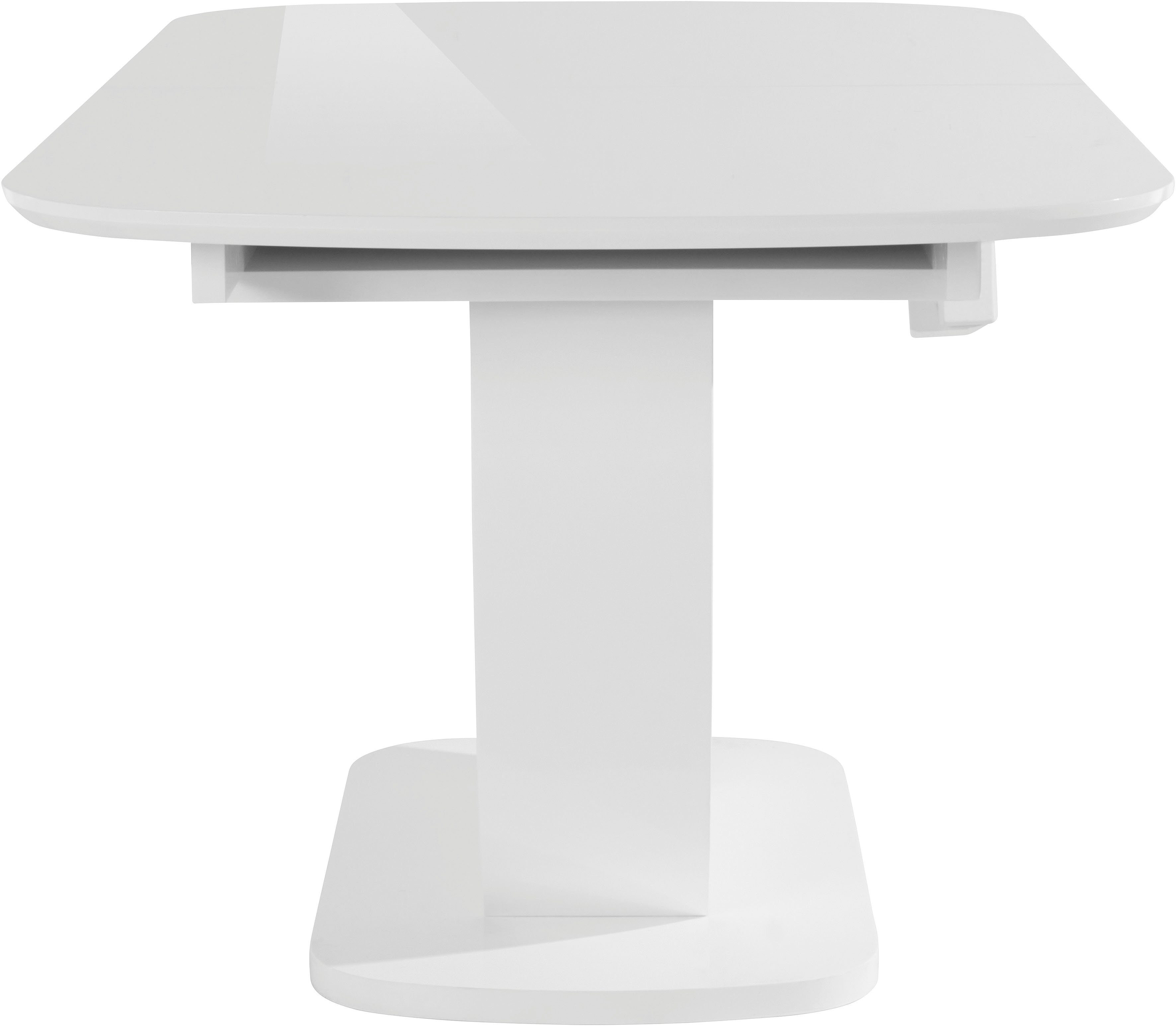 INOSIGN Esstisch Nia, inklusive Einlegeplatte, mit einer Hochglanz-Optik, Breite 160-200 cm