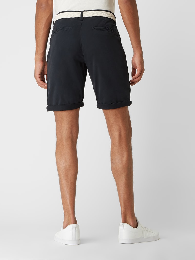 Bermudas mit Gürtel in marineblau