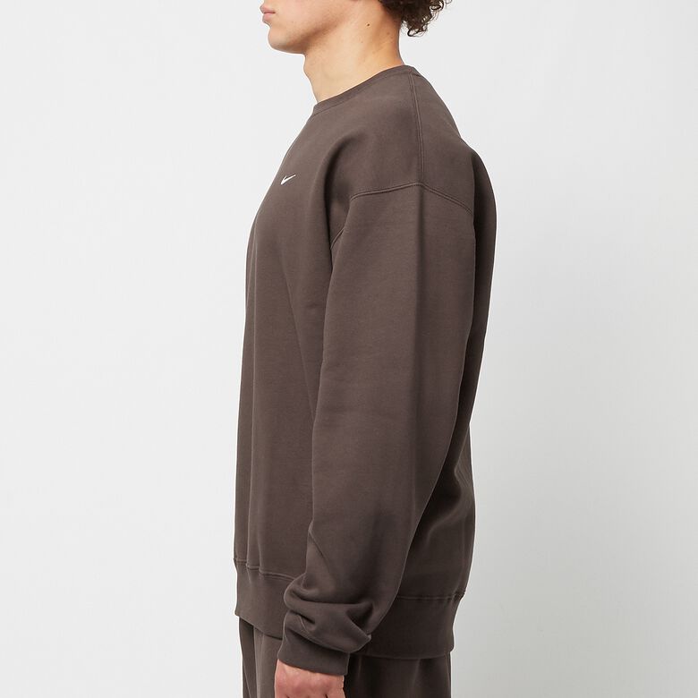NIKE Solo Swoosh Fleece Crew Sweat baroque brown/white