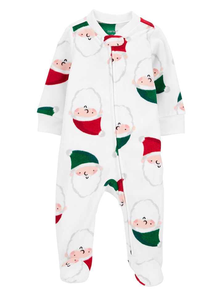 carter's Fleece-Strampler in Weiß günstig kaufen
