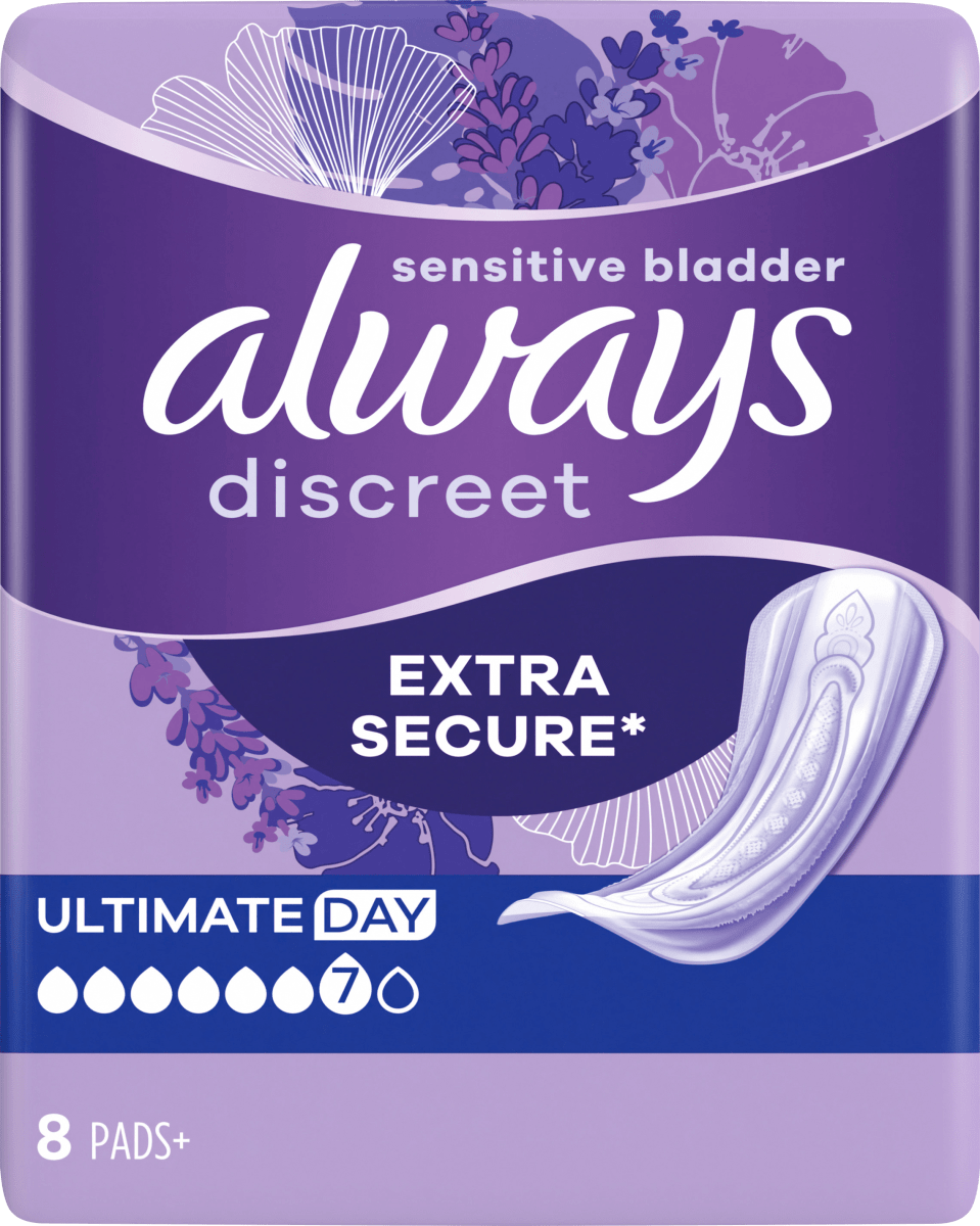 discreet Inkontinenz Einlagen Ultimate Tag, 8 St