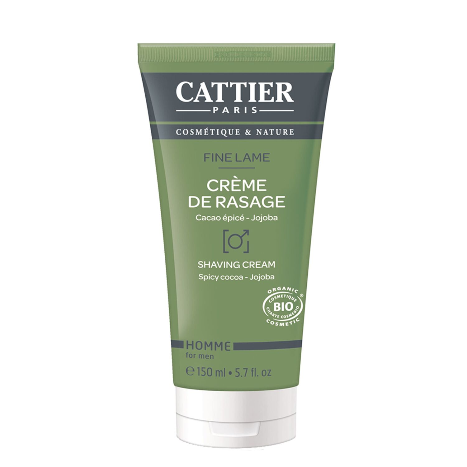 Cattier Homme - Fine Lame Crème de Rasage 150 ml