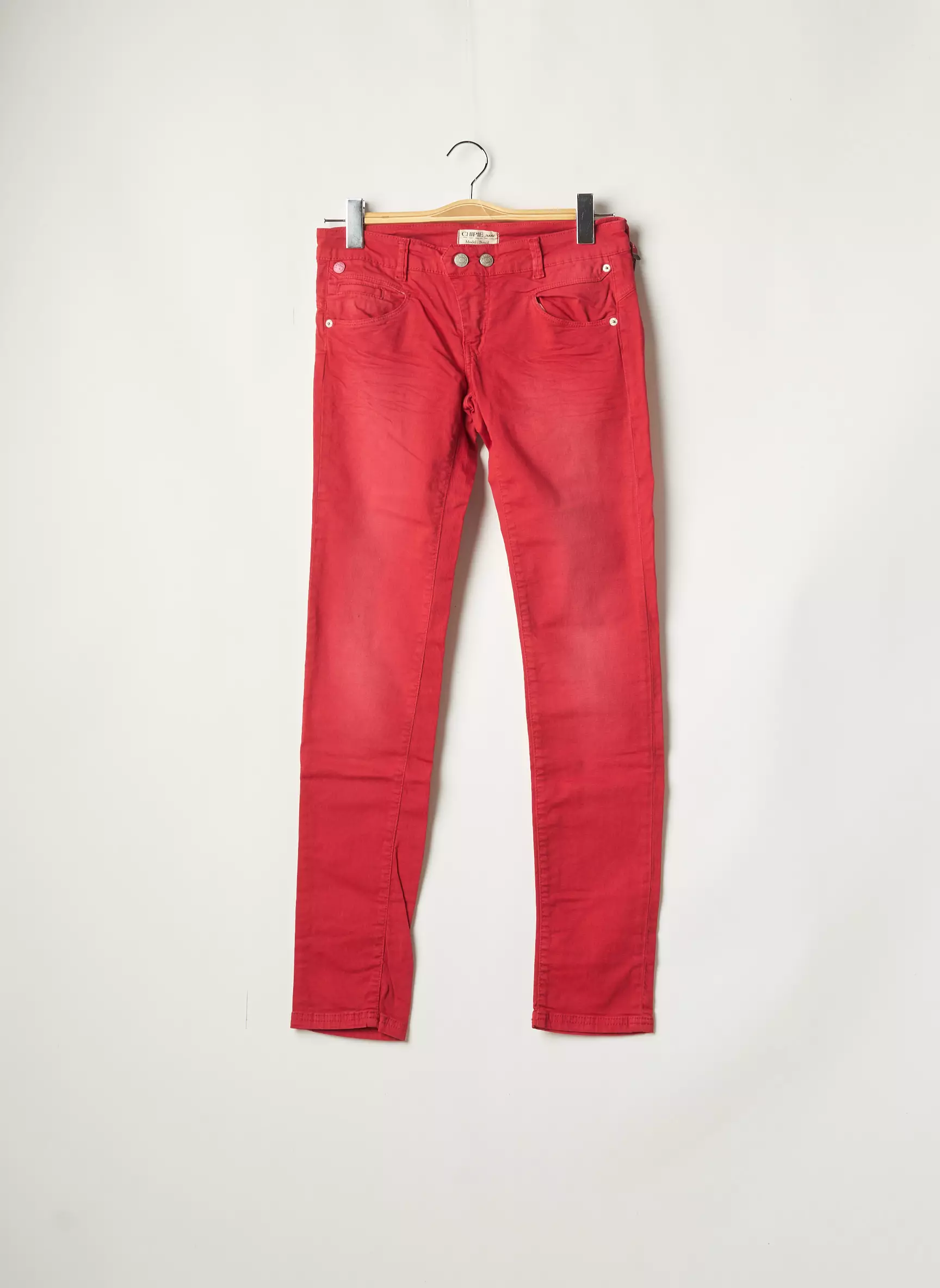 Chipie Pantalons Slim Femme couleur rouge