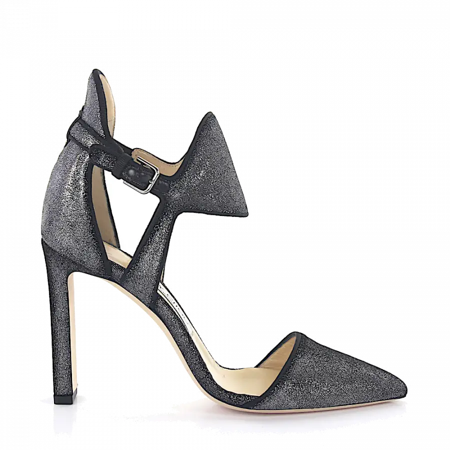 Jimmy Choo - Pumps Kalbsleder Samt anthrazit - grau