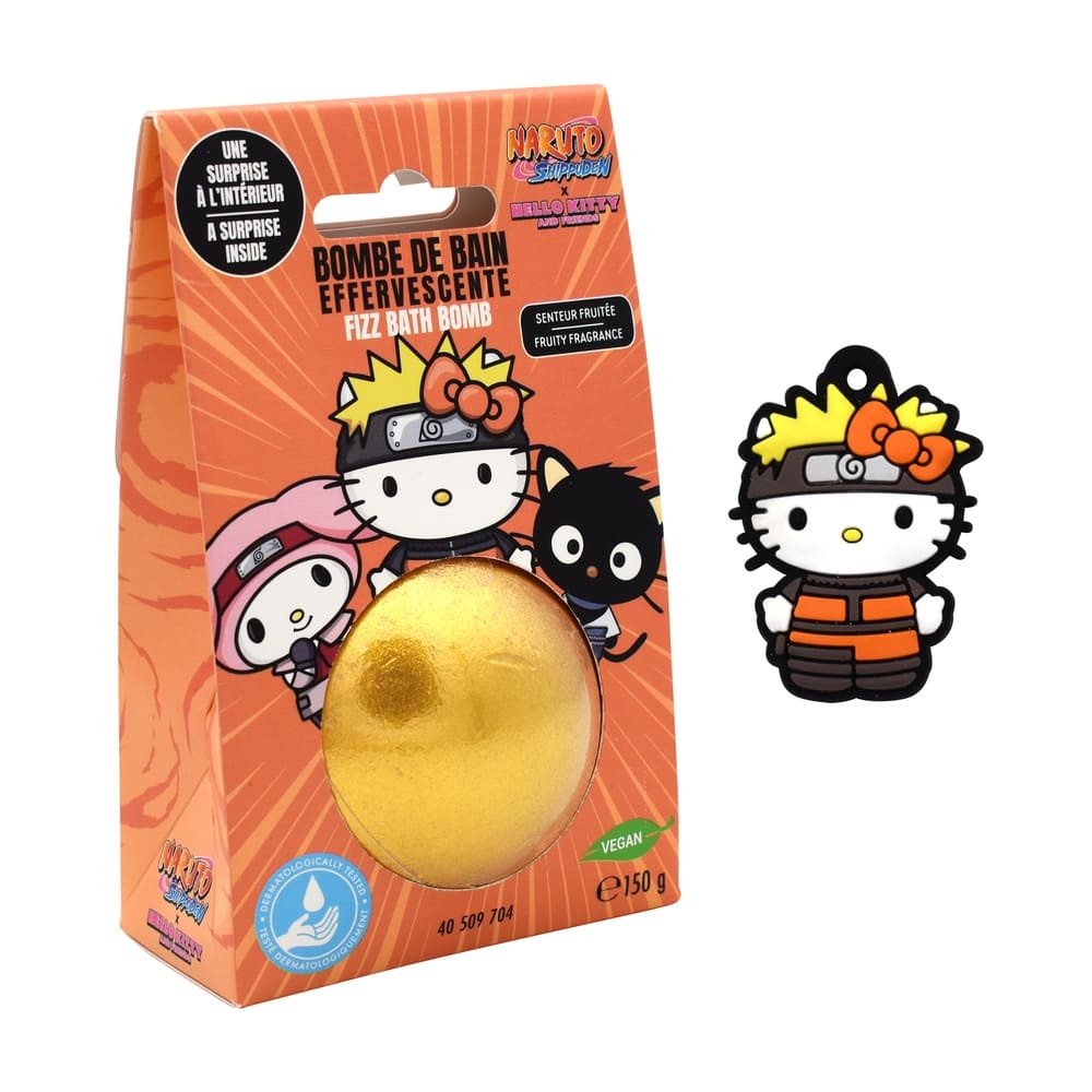 takecare Boule de bain 150g + Medaillon Naruto Senteur Fruitée Bombes de bain