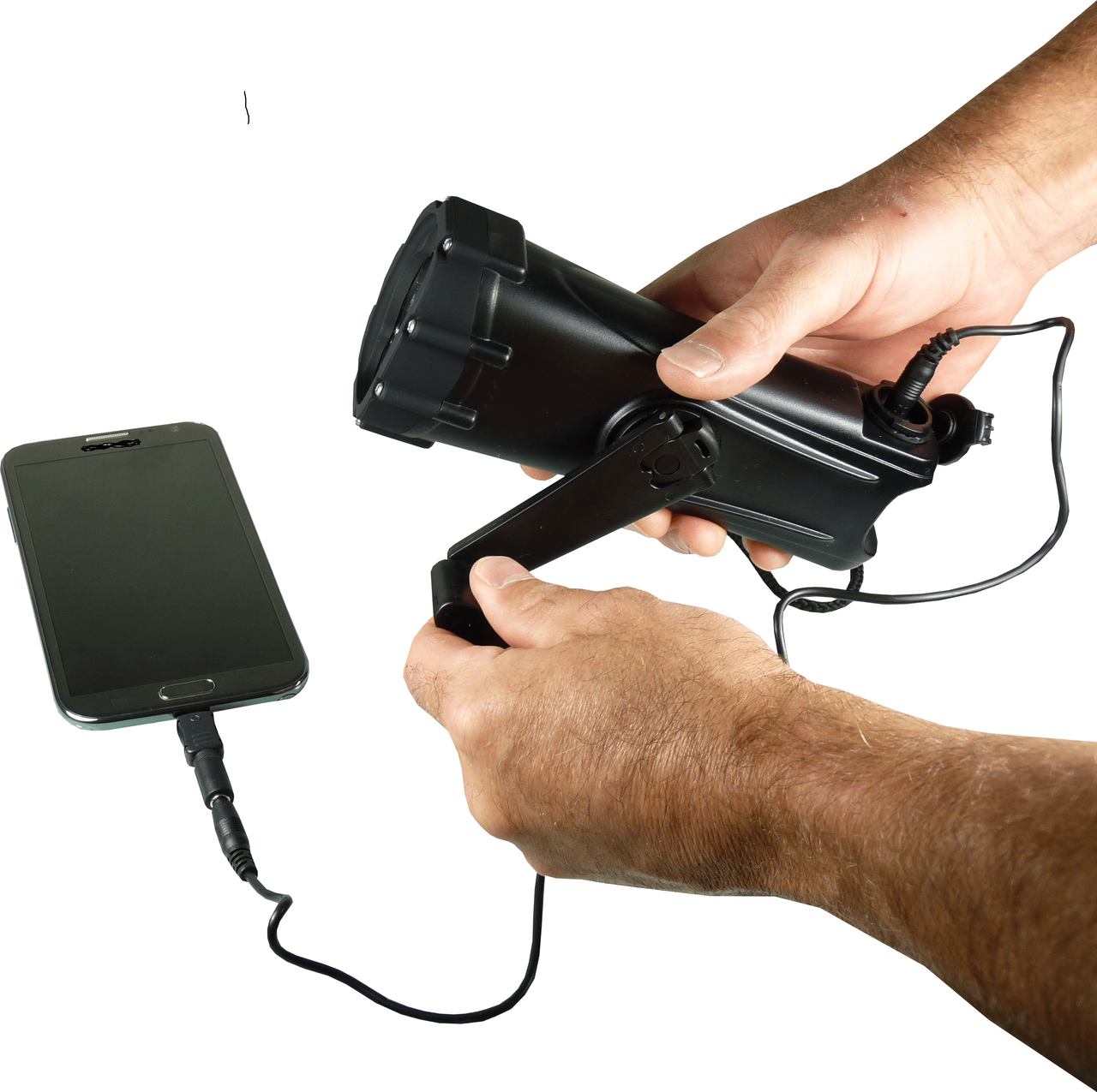 Powerplus Shark LED DYNAMO TASCHENLAMPE/LADEGERÄT wasserdicht wiederaufladbar