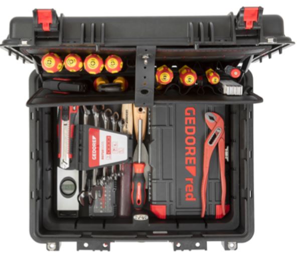 Gedore RED 3301643 R21652089 Sähköasentajan työkalulaukku 89-osainen