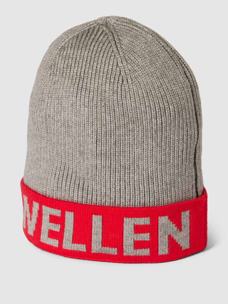 Beanie mit Label-Stitching in graphit