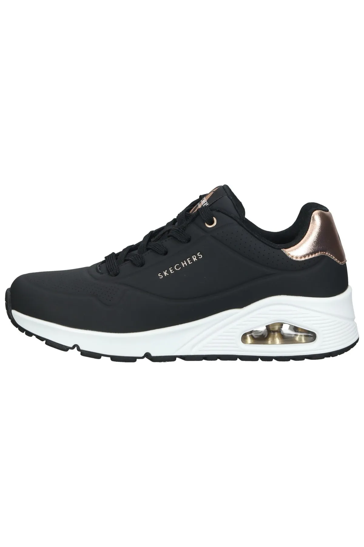 SKECHERS  Sneaker - Schwarz - Flacher Absatz
