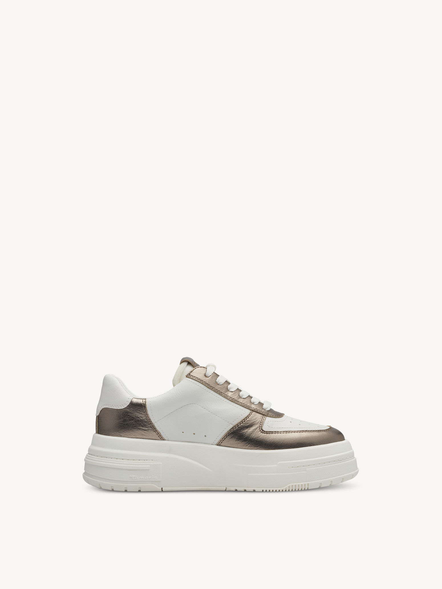 Basket en cuir - blanc