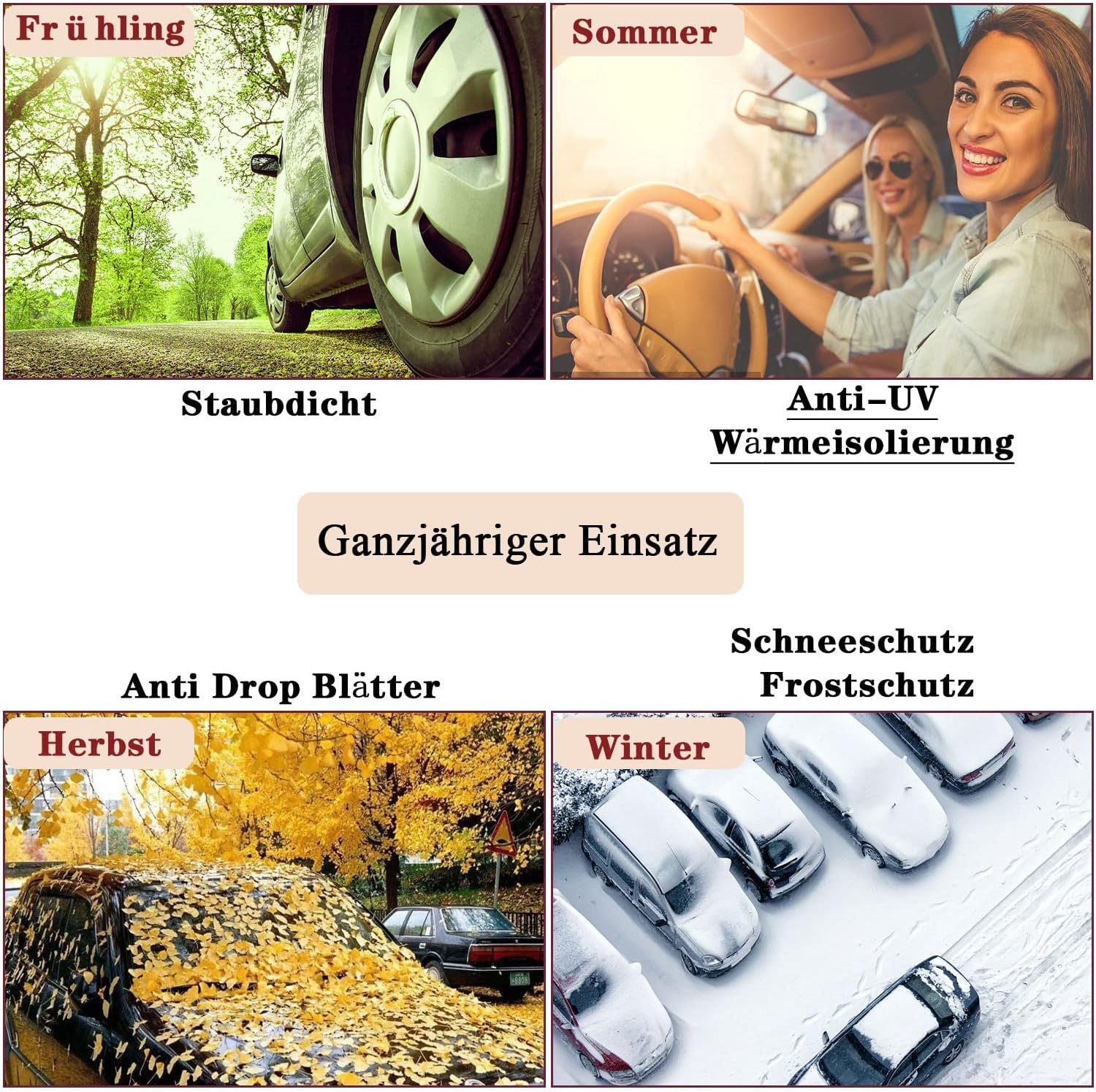 Haiaveng Frontscheibenabdeckung Frontscheibe Abdeckung Sonnenschutz Auto,Frostabdeckung, Autoscheibenabdeckung Sonnenblende