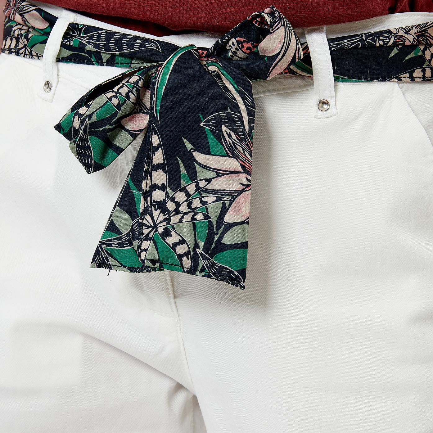 ALBAN  Pantalon blanc Femme