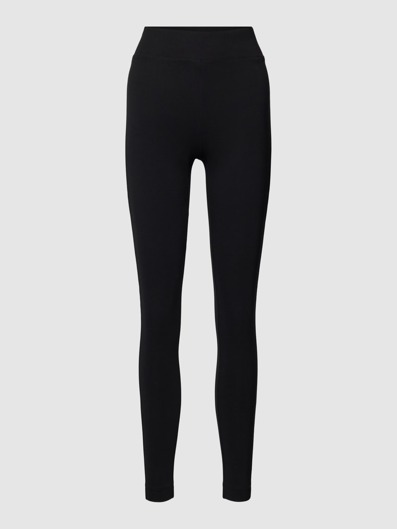 Leggings mit elastischem Bund in schwarz