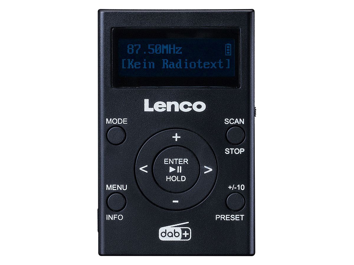 Lenco PDR-011BK DAB+/FM-Taschenradio