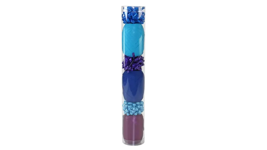 PRÄSENT Geschenk-Deko-Set türkis+lila 60 m