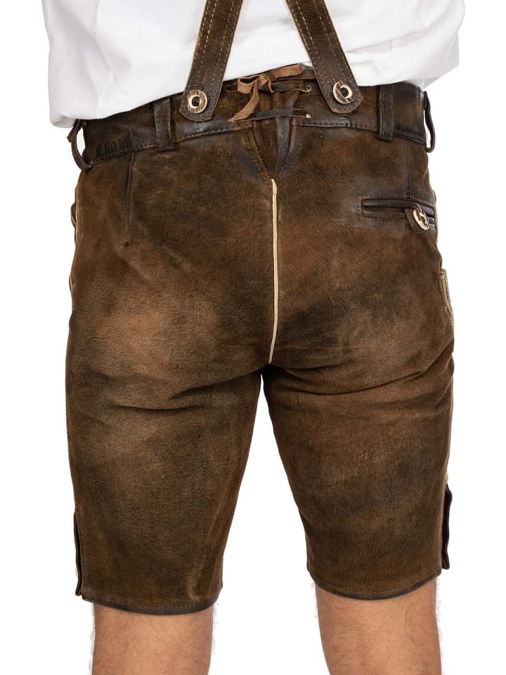 MADDOX Lederhose RAFAEL in dunkelbraun günstig kaufen