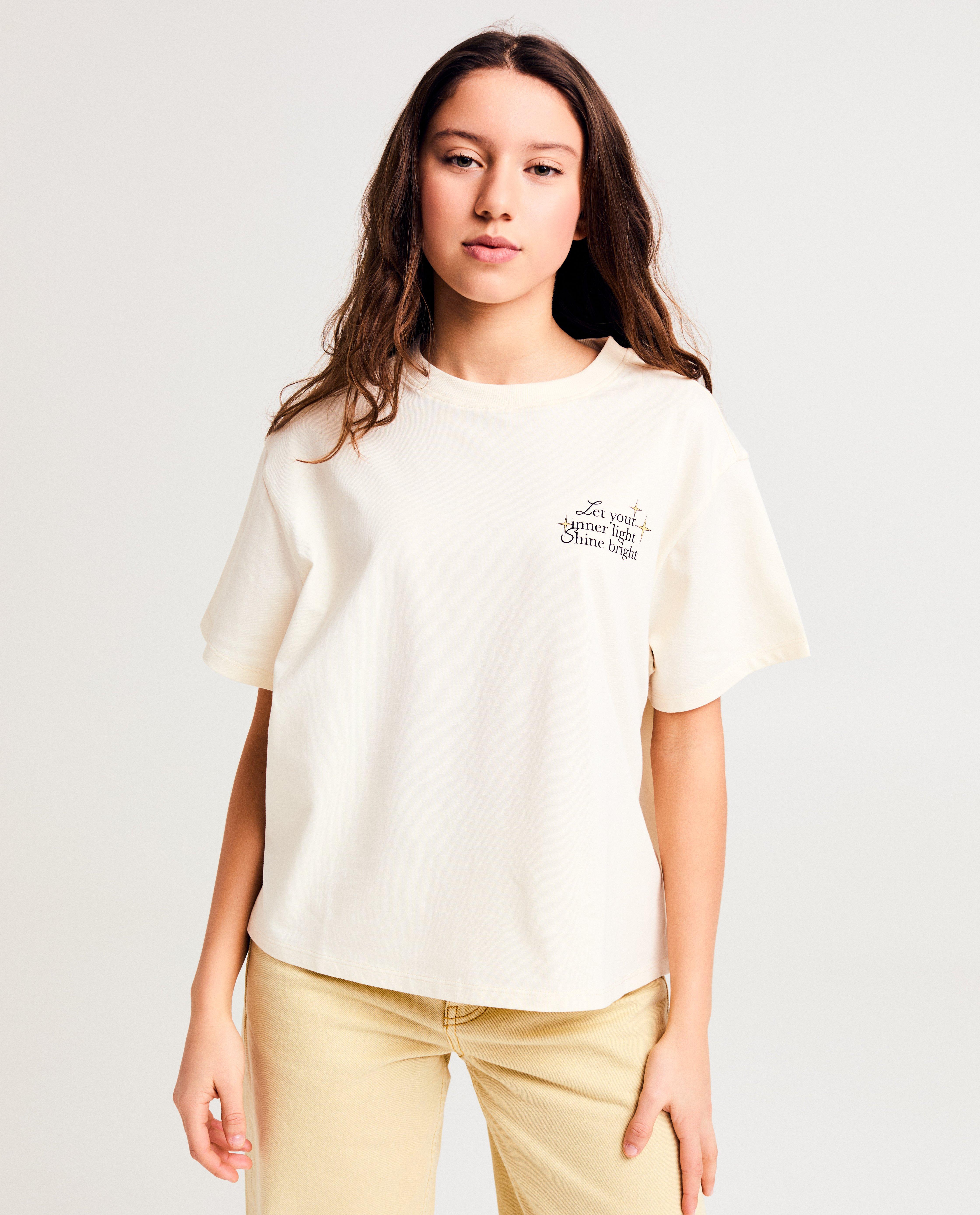 Tricou Groggy cu imprimeu pe spate alb