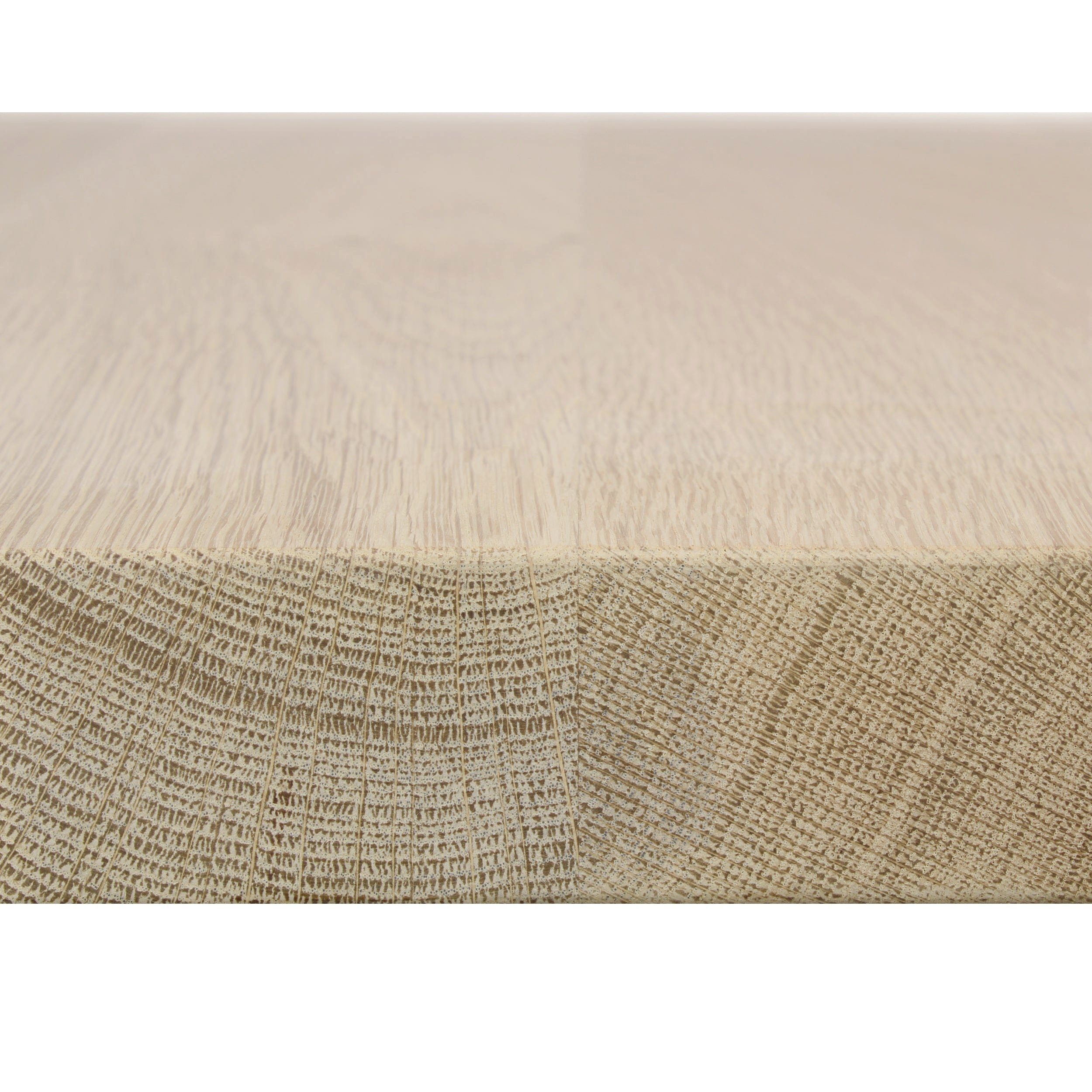 Natural Goods Berlin Waschtischplatte EICHE (1 St), Eichenholz massiv, Aufsatzwaschbecken, Echtholz, Naturkante, 80 x 50cm