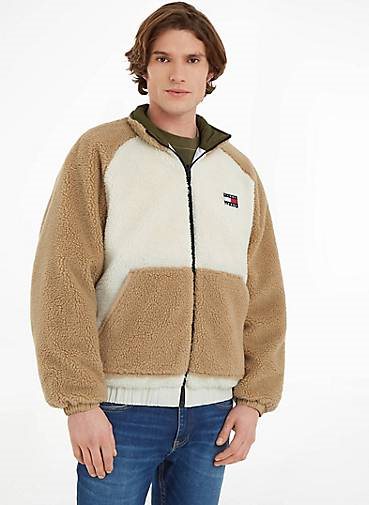 TOMMY-JEANS Herren Wendejacke TJM REVERSIBLE SHERPA JACKET