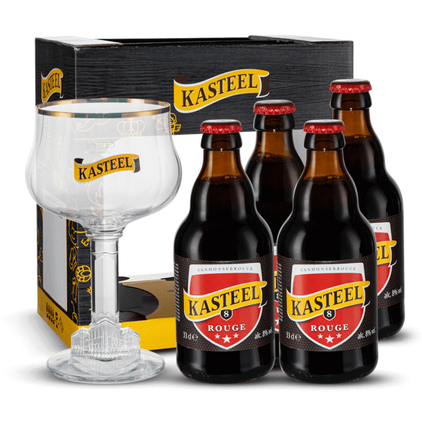 Coffret Kasteel Rouge + 1 verre