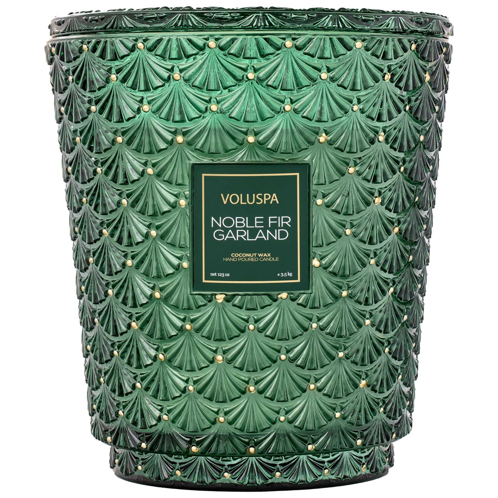 voluspa Noble Fir Garland 5 Wick Hearth BOUGIE