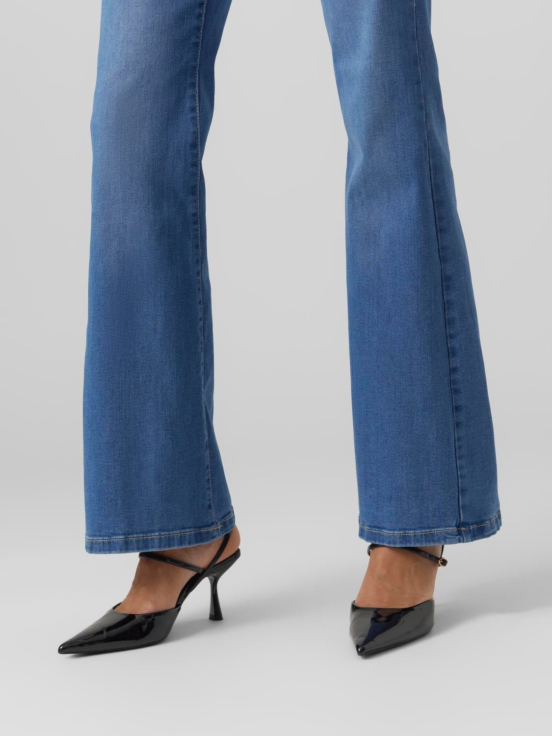 VMSELINA Hohe Taille Ausgestellt Jeans