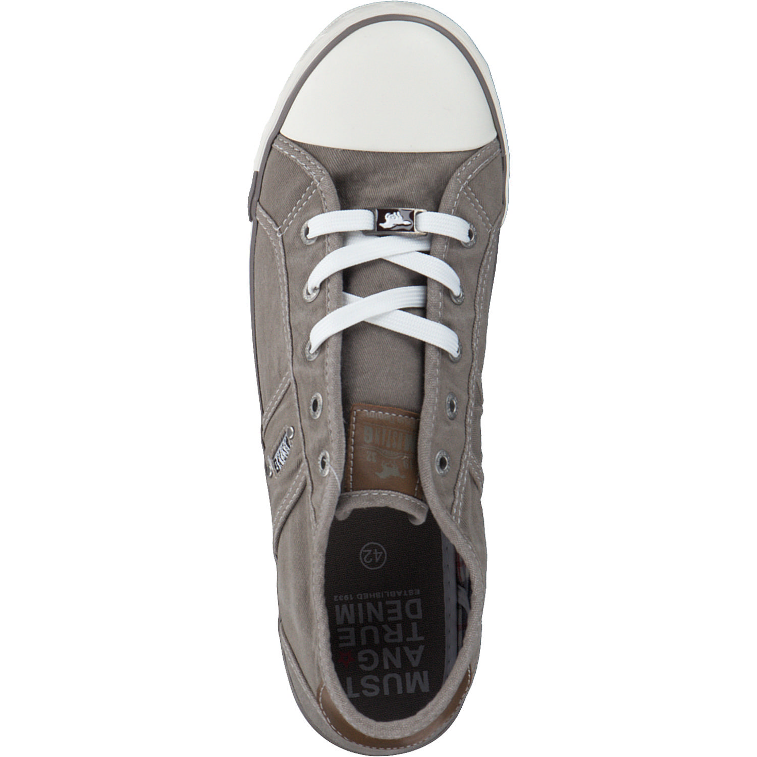 Mustang 1099310, Schnürschuhe, Damen, silbergrau