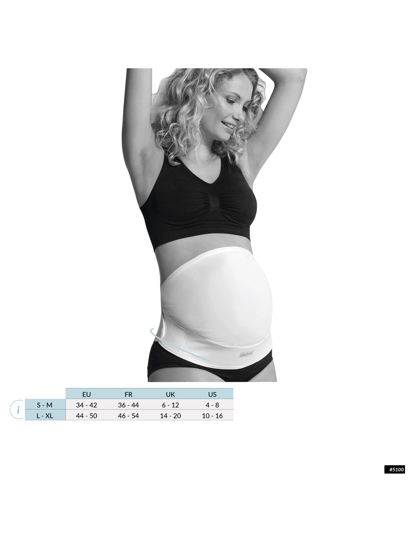 Ceinture de grossesse ventrale CARRIWELL noir