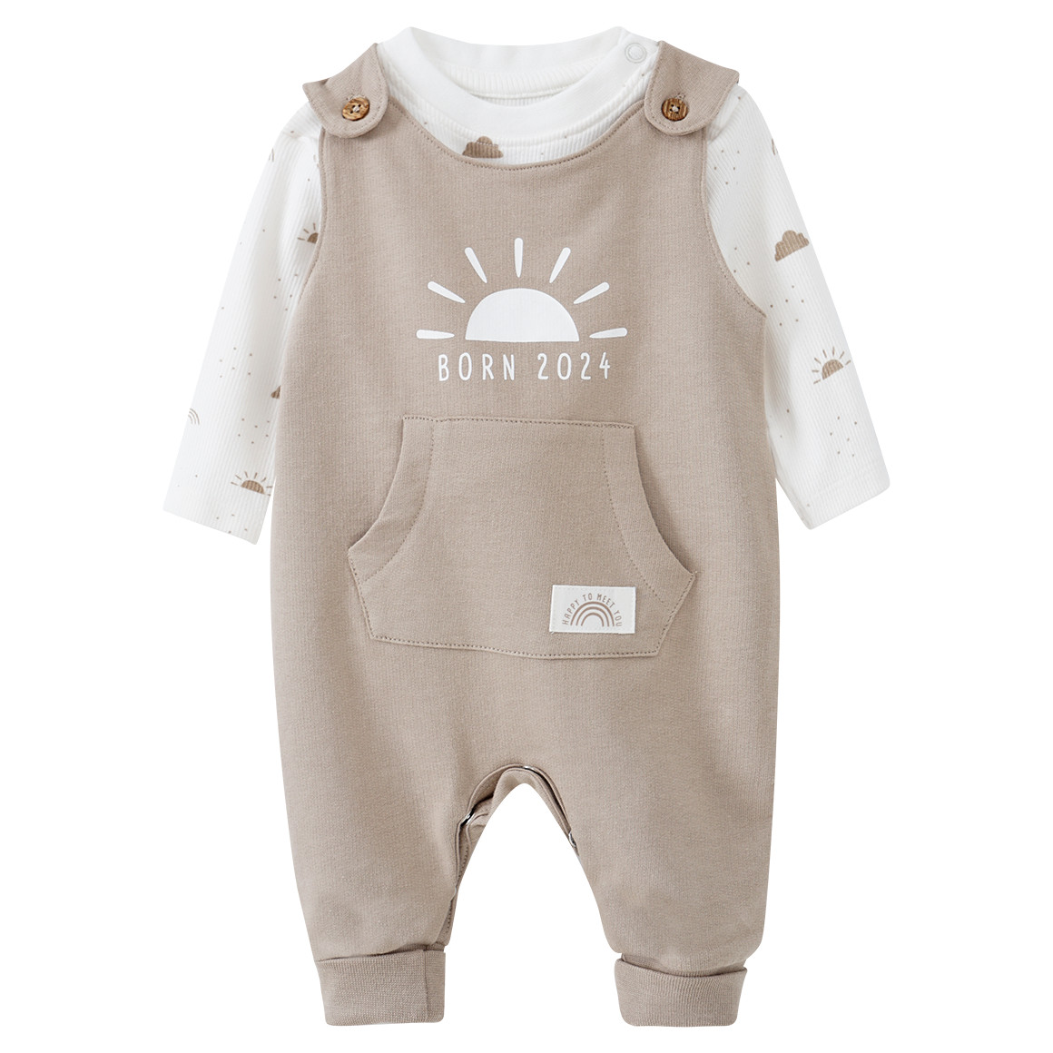 Newborn Strampler und Langarmshirt Born 2024