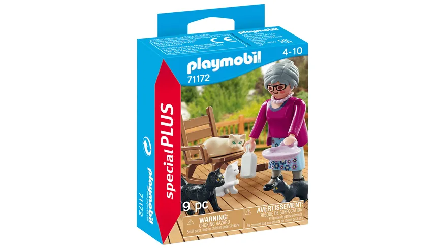 PLAYMOBIL 71172 - Special Plus - Oma mit Katzen