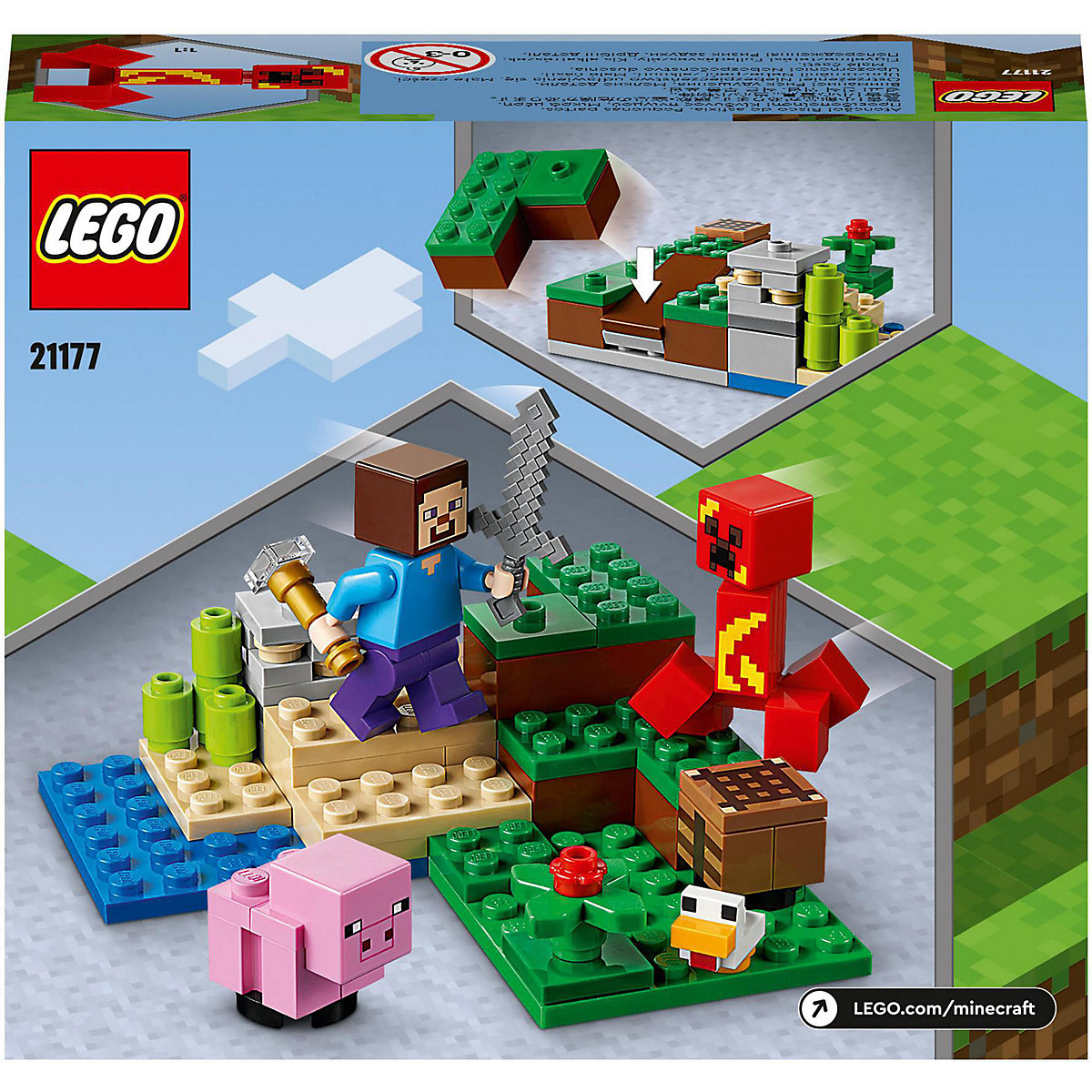 LEGO® Minecraft 21177 Der Hinterhalt des Creeper™