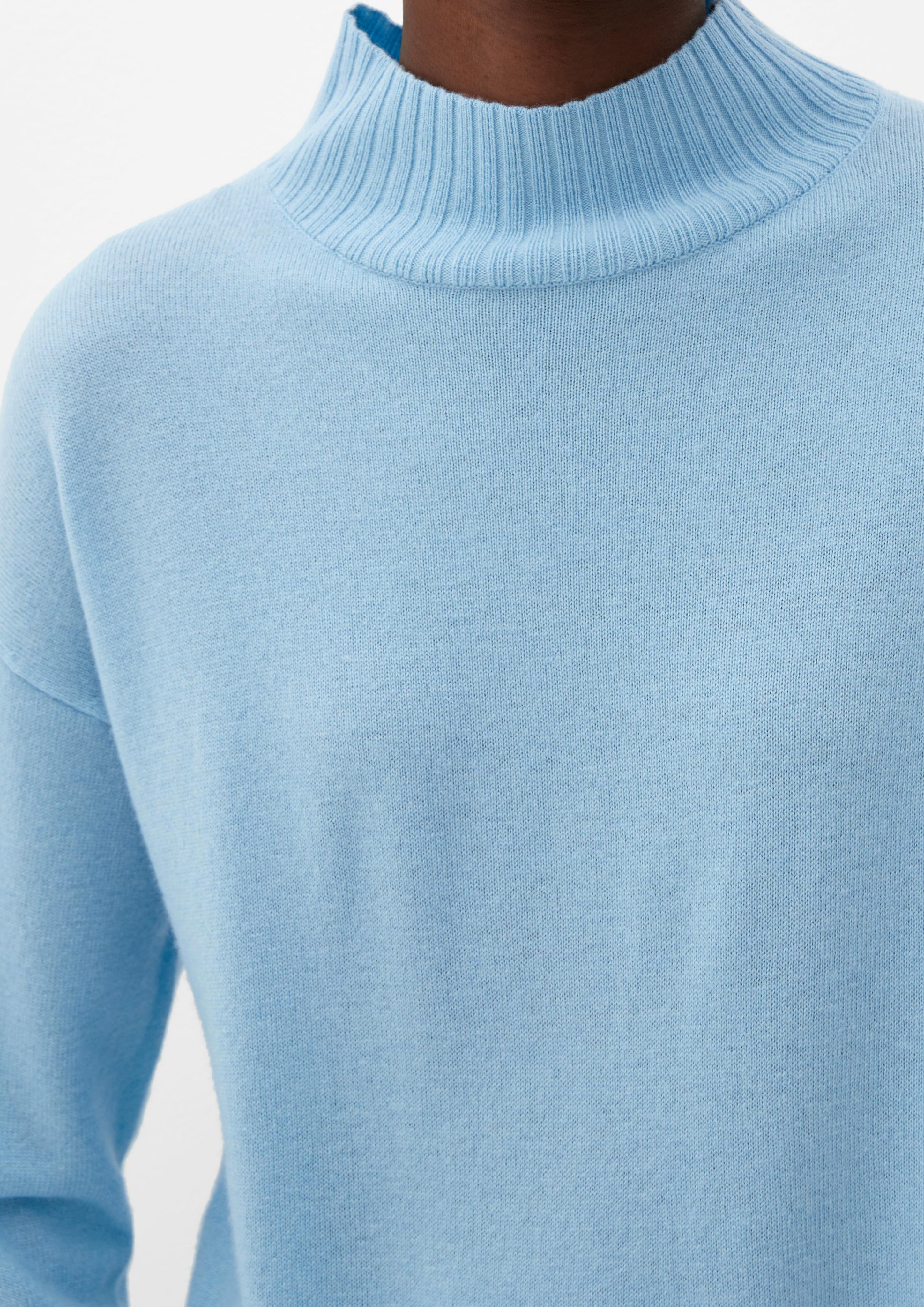 Kaschmirpullover mit Rippblenden  2124234-51X2