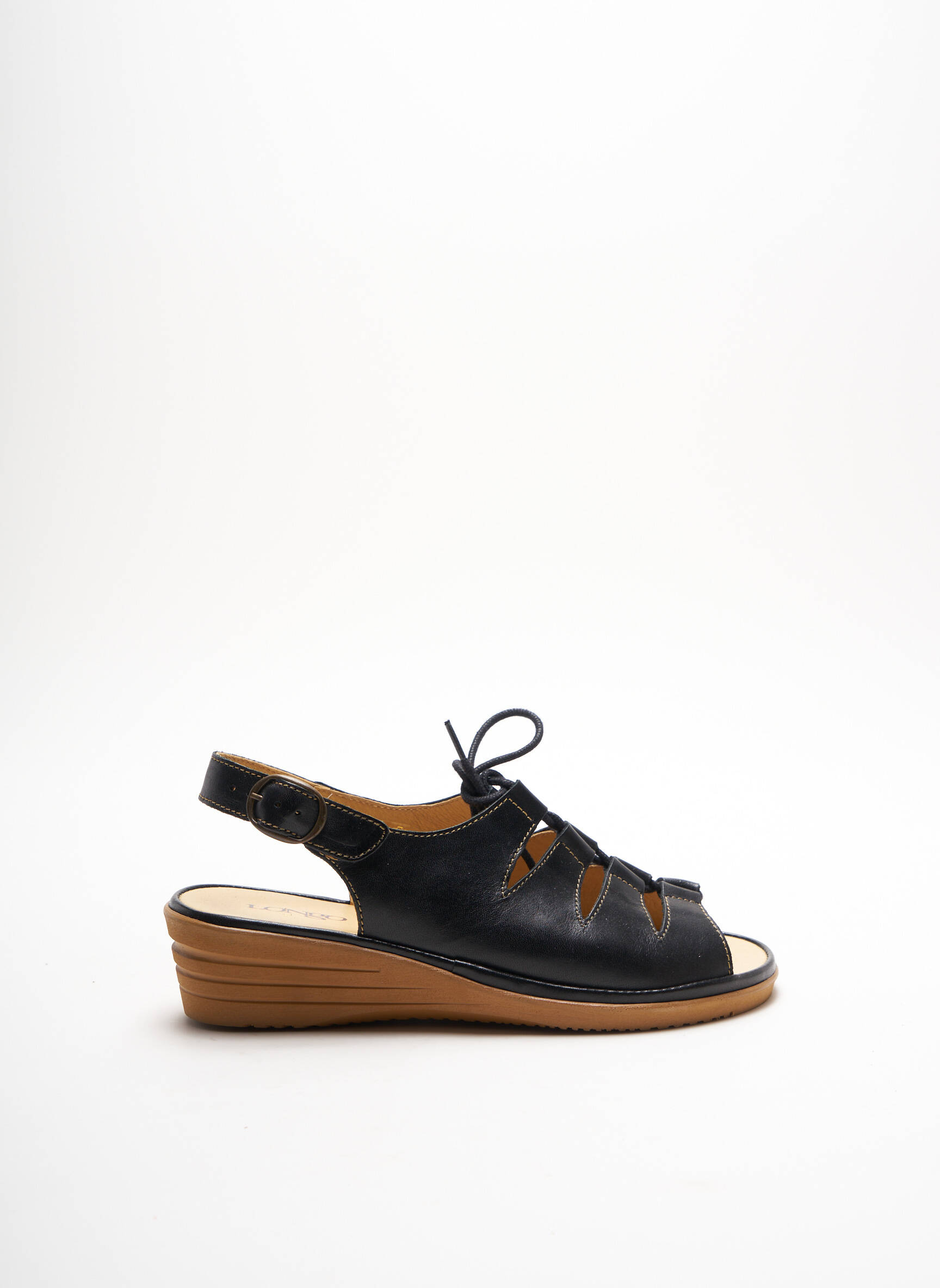 Longo Sandales Nu Pieds Femme couleur noir